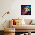 Decoración para el hogar Retrato de perro animal Impresión en lienzo Listo para colgar en la pared